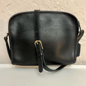 COACH vintage 90s Metropolis Zip 9087 Made in the USA Black